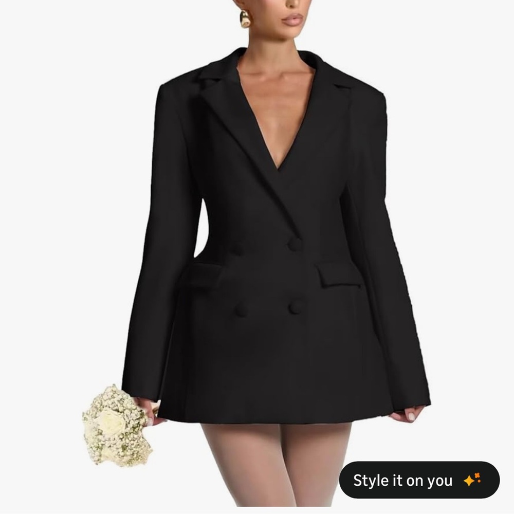 Black blazer dress